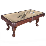 Picture of Carmelli Augusta 8' Non-Slate Pool Table in Walnut Finish